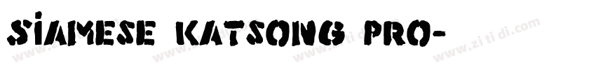 Siamese Katsong Pro字体转换